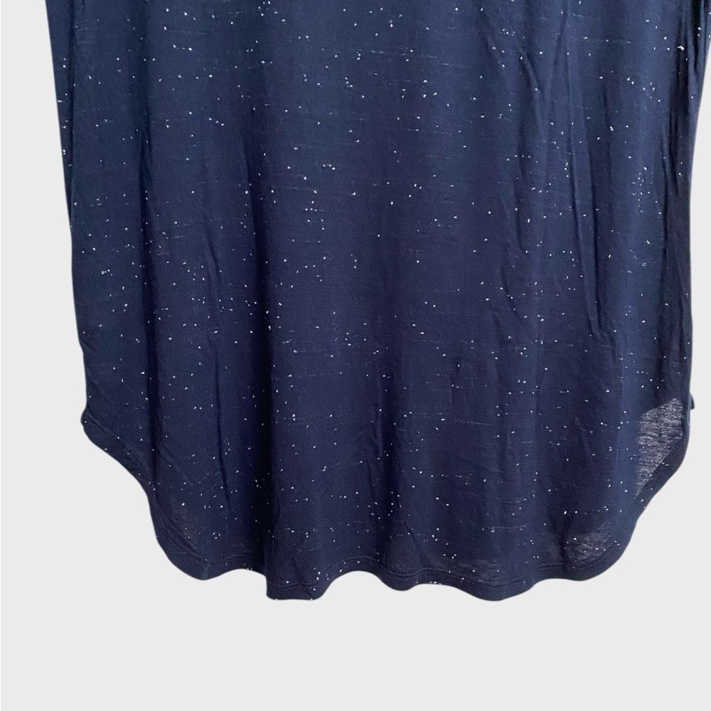 Anthropologie Pure + Good Oversized V-Neck Shirt Women's M Short Sleeve Comfy - Picture 10 of 13